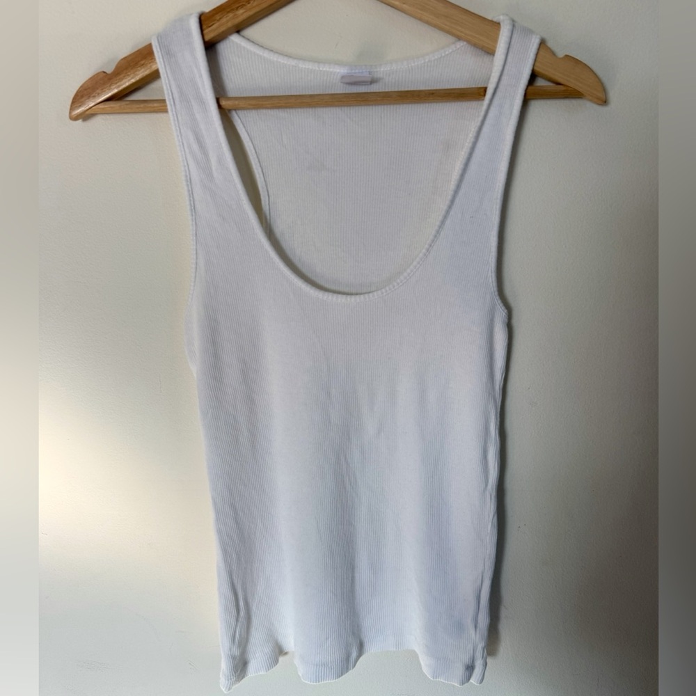 Re/Done Classic White Tank Top